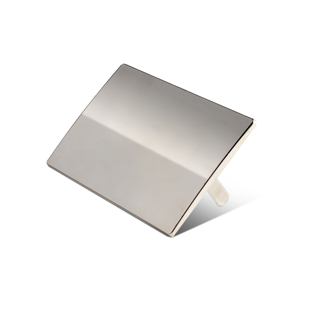 Placa de inox 6x4cm